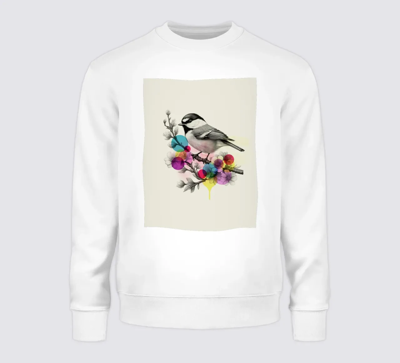 Bird on Twig Art sweat de Indigo Rain