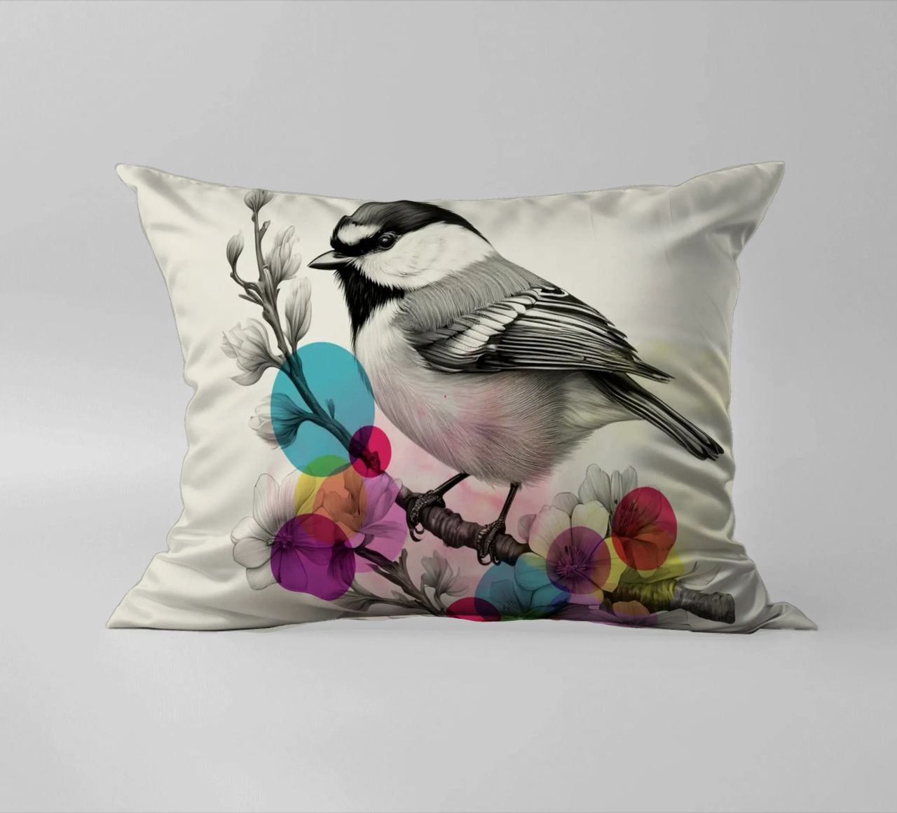 Bird on Twig Art cuscino da Indigo Rain