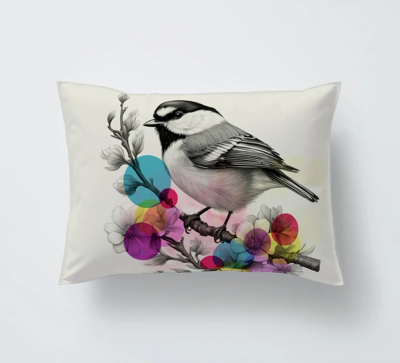 Bird on Twig Art cuscino da Indigo Rain