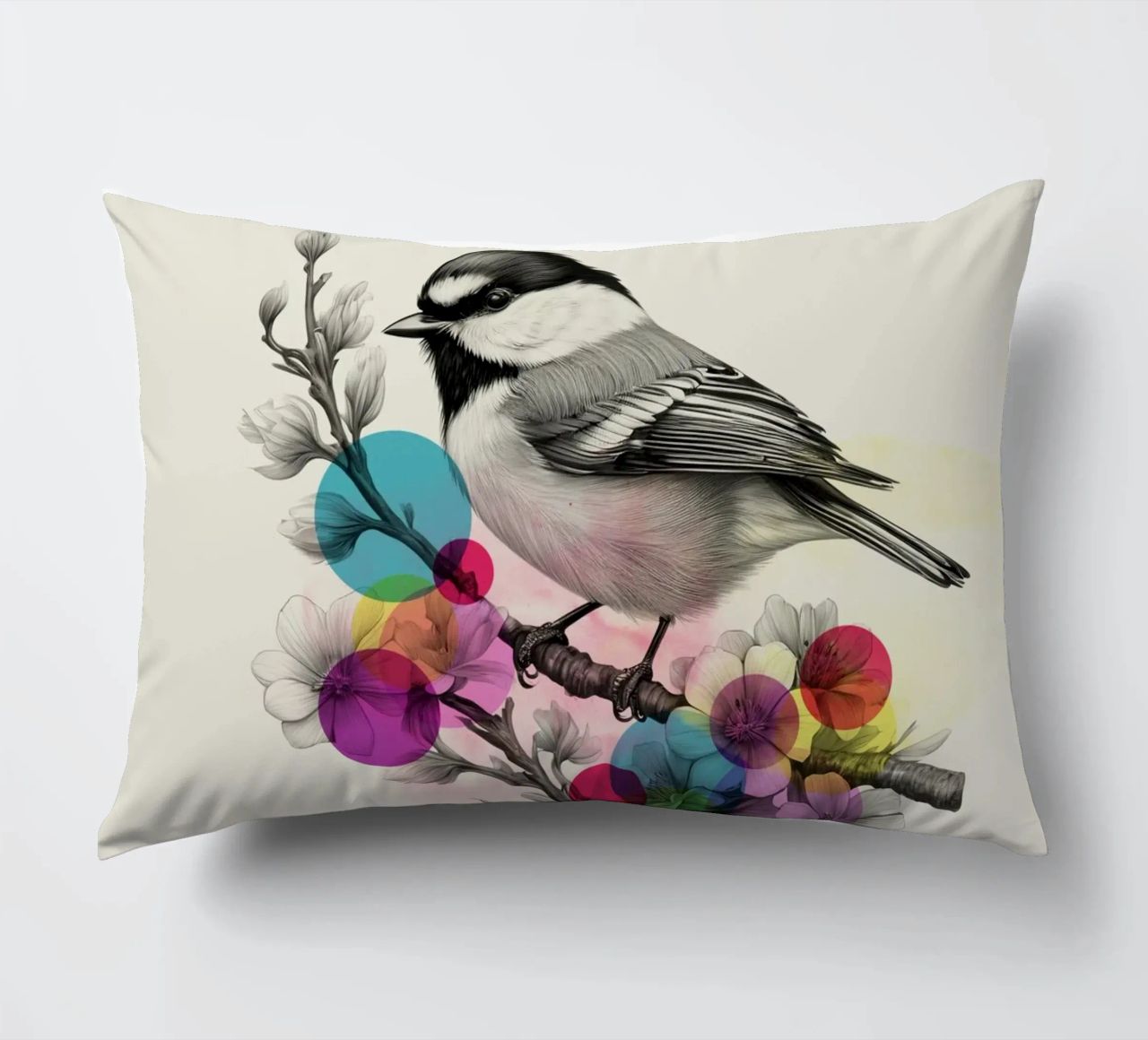 Bird on Twig Art cuscino da Indigo Rain