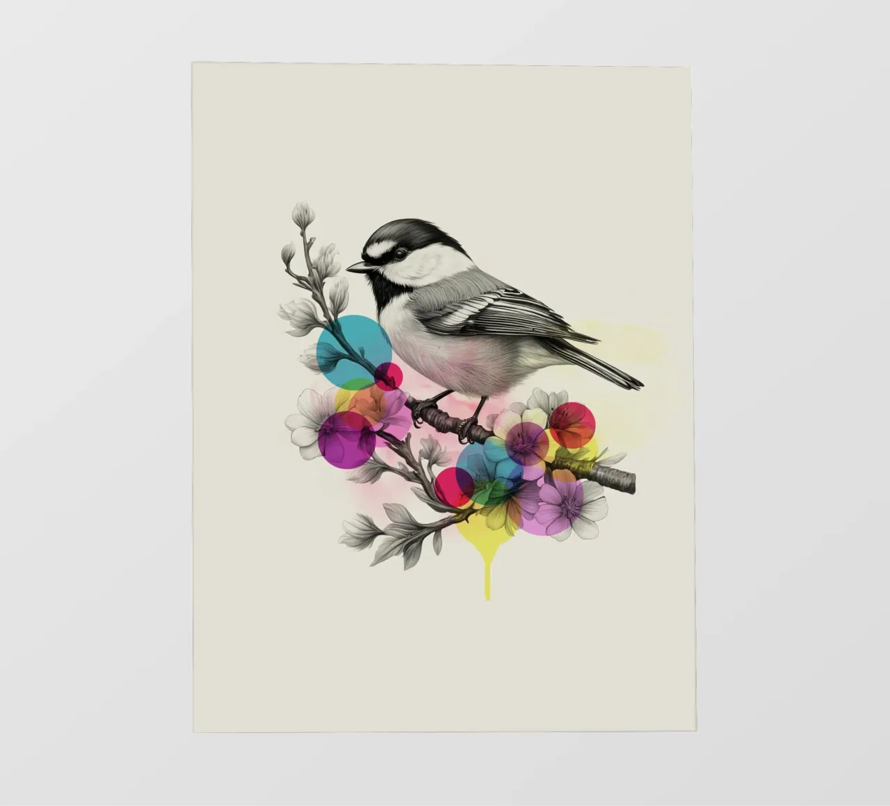 Bird on Twig Art telo in pvc da Indigo Rain