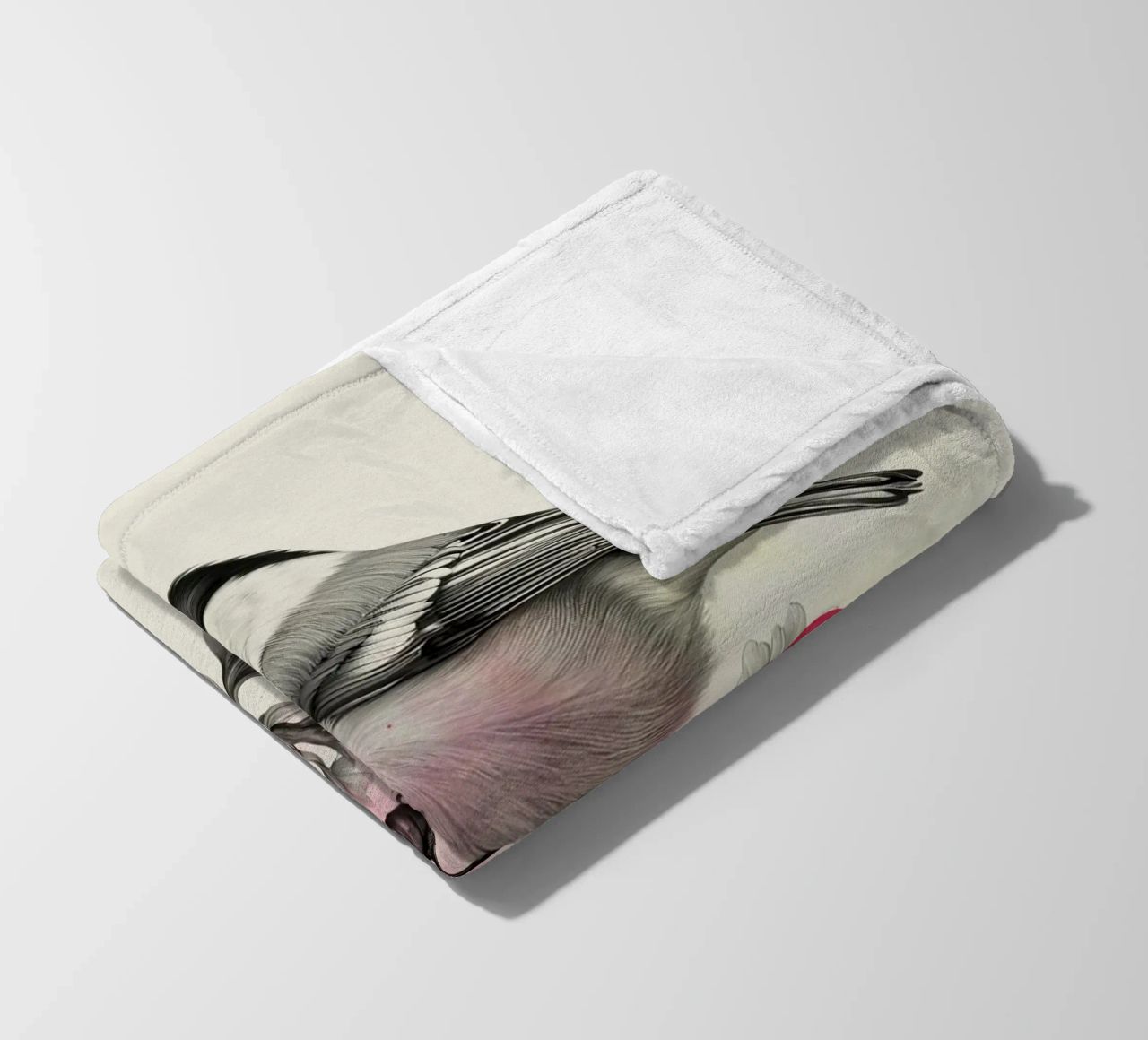 Bird on Twig Art coperta in pile da Indigo Rain