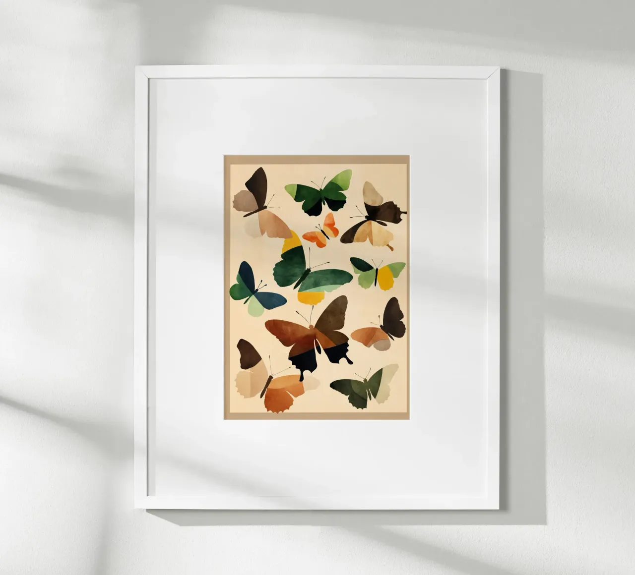 Beautiful Butterflies 2 poster con telaio in legno da Nadjaa
