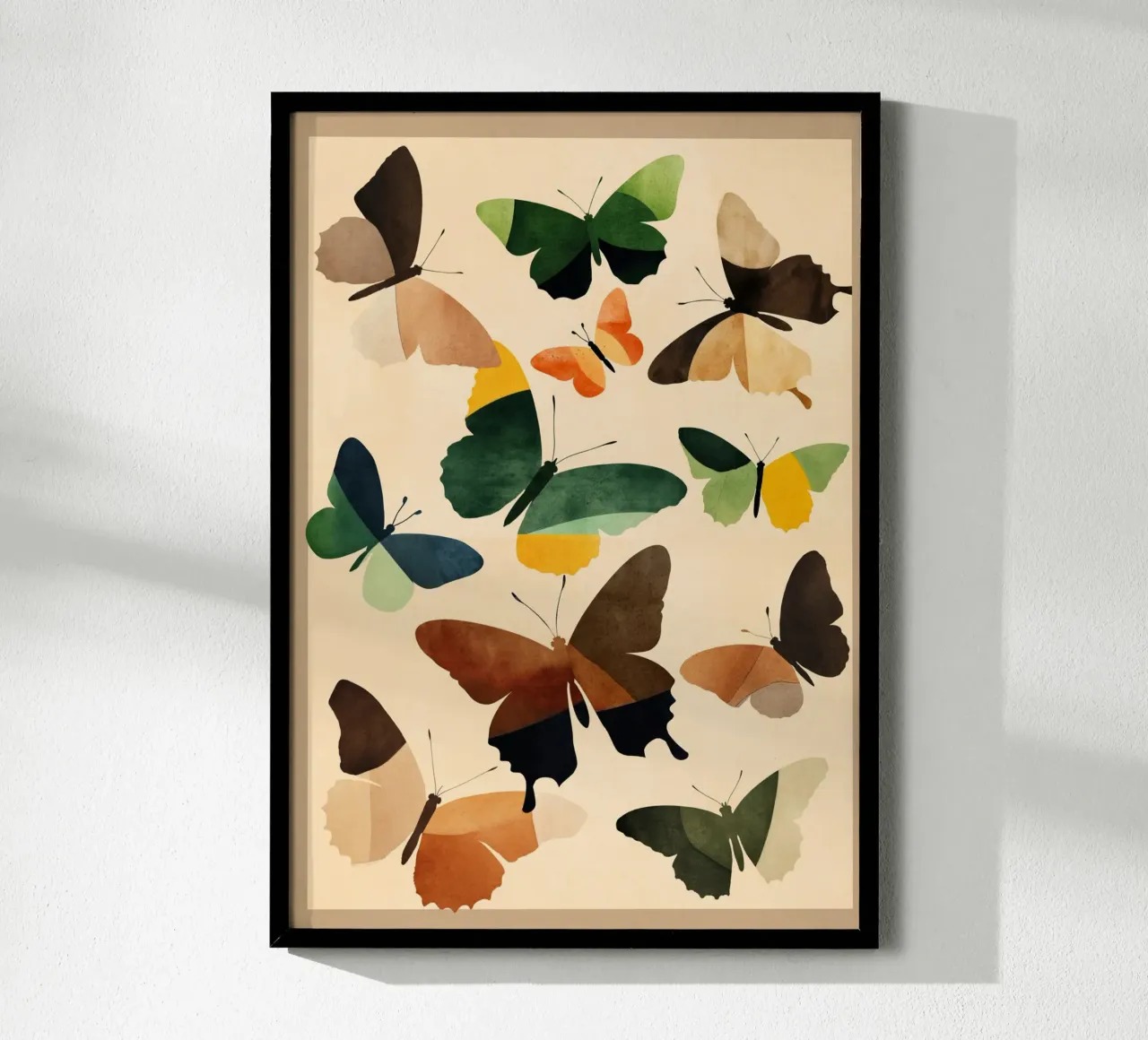 Beautiful Butterflies 2 poster con telaio in legno da Nadjaa