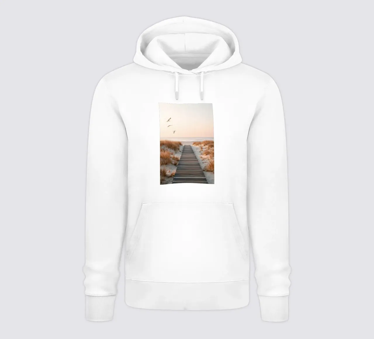 Seaside Silence - Arte della passeggiata sulle dune felpa con cappuccio da BLICKPUNKT
