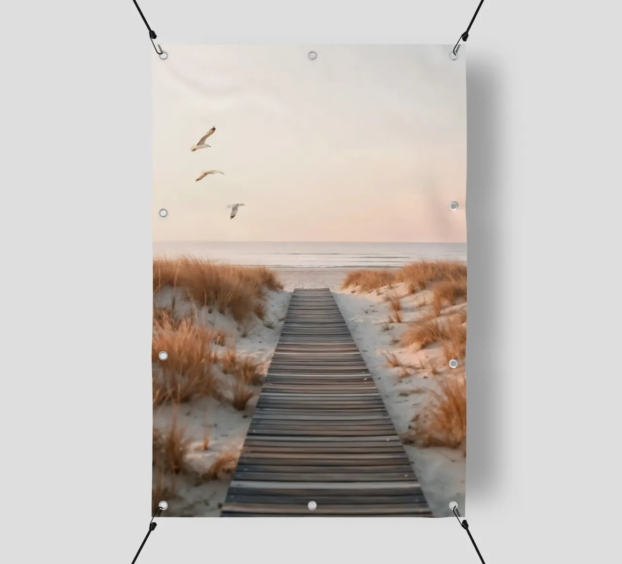 Seaside Silence - Arte della passeggiata sulle dune telo in pvc da BLICKPUNKT