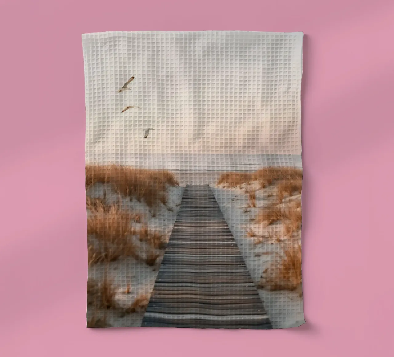 Seaside Silence - Dune Walk Art torchon de BLICKPUNKT