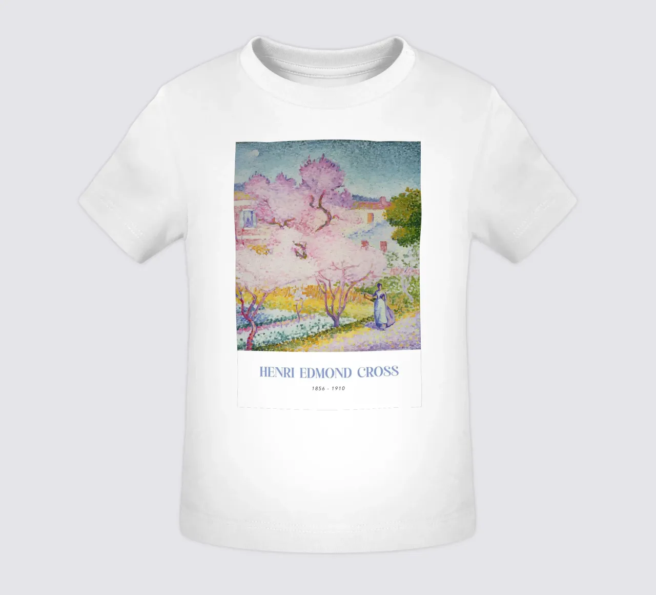 Henri-Edmond Cross Pointillist Blossom Trees Art baby t-shirt by NorwesClub