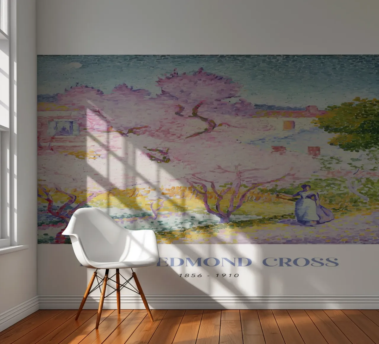 Henri-Edmond Cross Pointillist Blossom Trees Art photo wallpaper by NorwesClub
