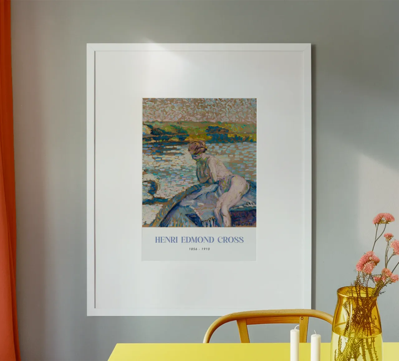 Henri-Edmond Cross Figura nuda divisionista carta hahnemühle da NorwesClub