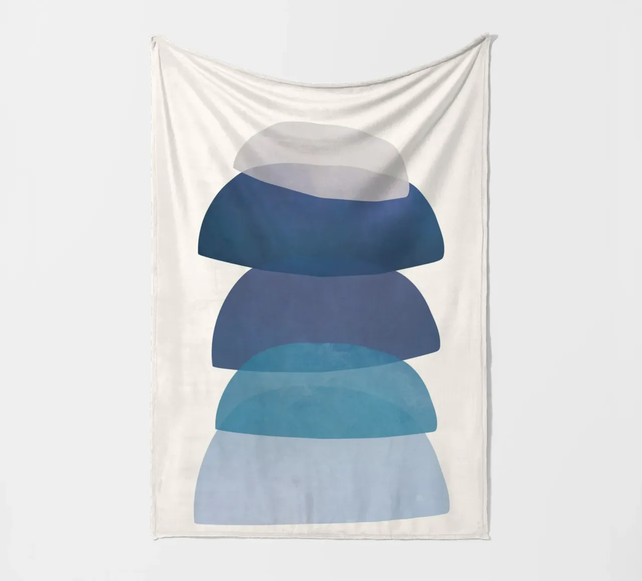 Blue Stack 01 Fleecedecke von cityart