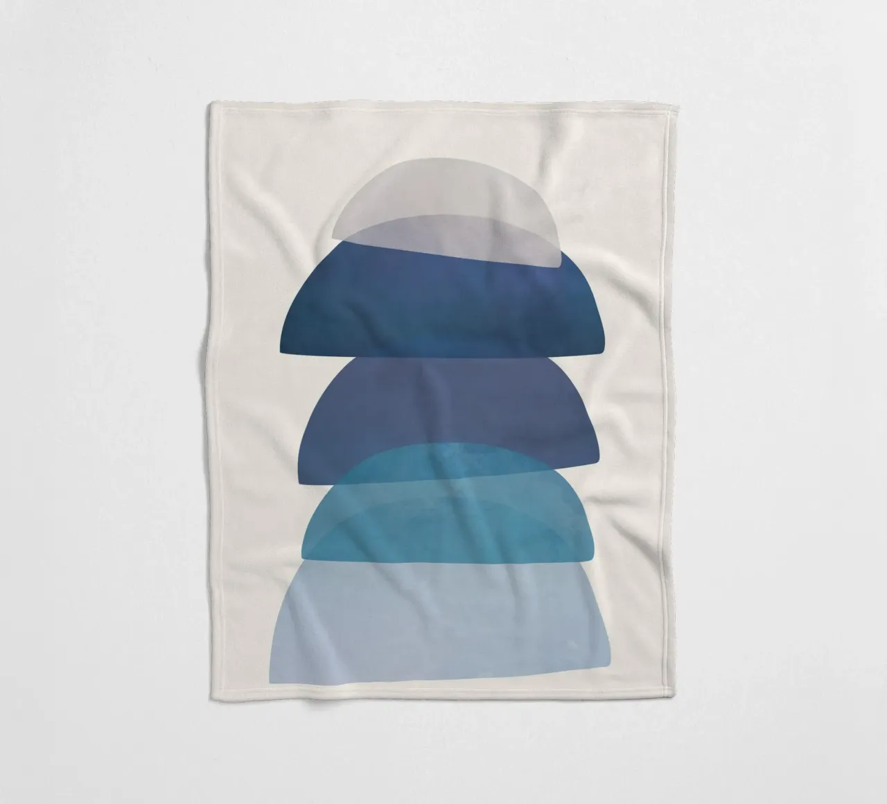 Blue Stack 01 Fleecedecke von cityart