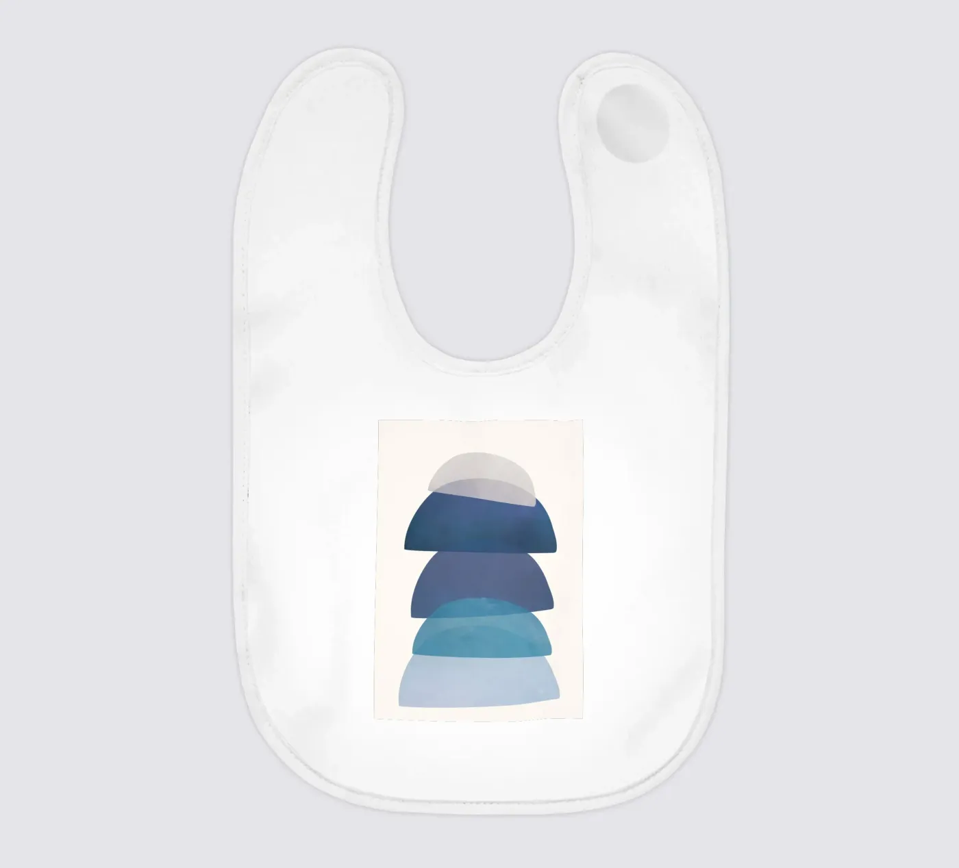 Blue Stack 01 baby slabbetje van cityart