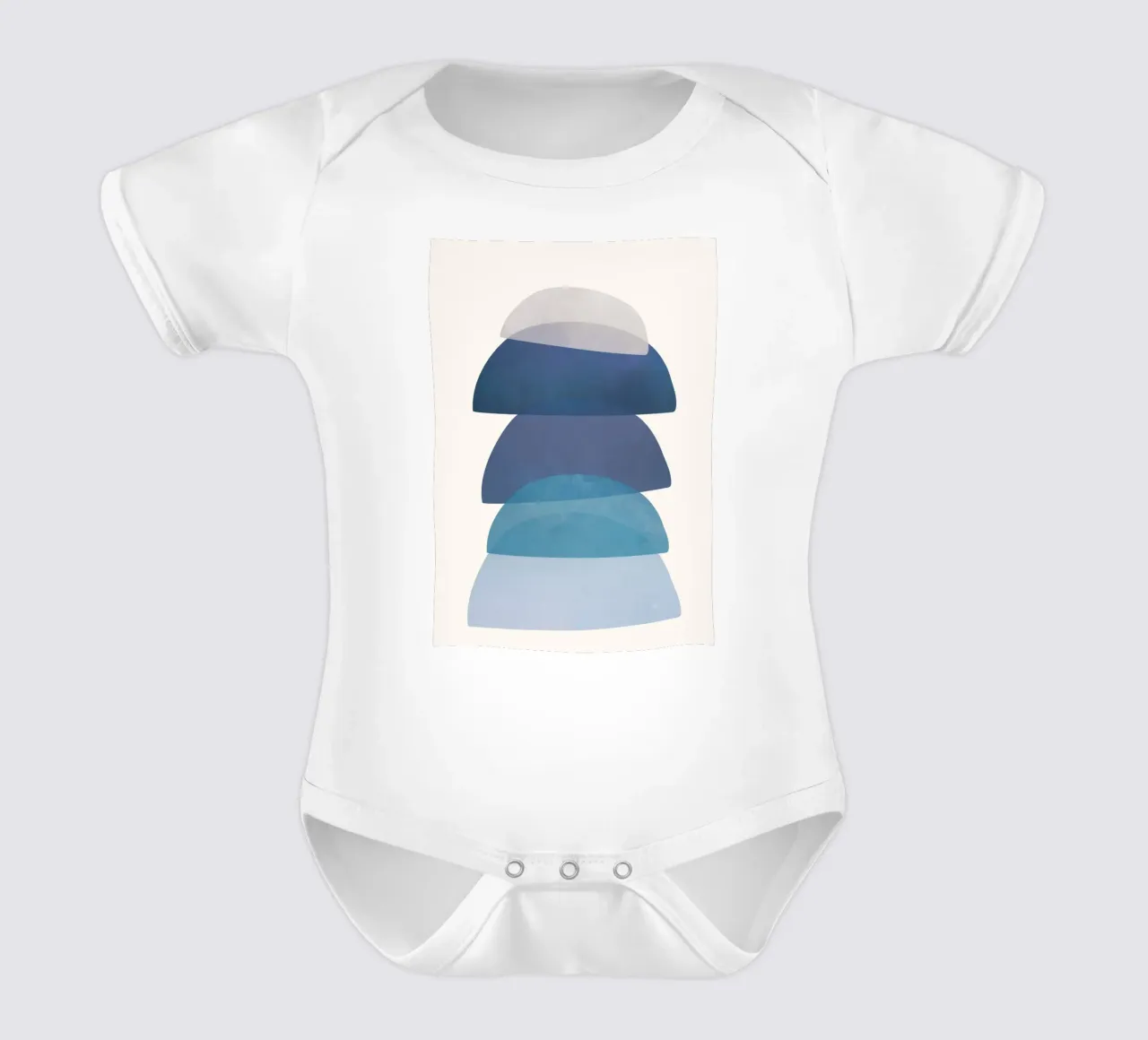 Blue Stack 01 body neonato maniche corte da cityart