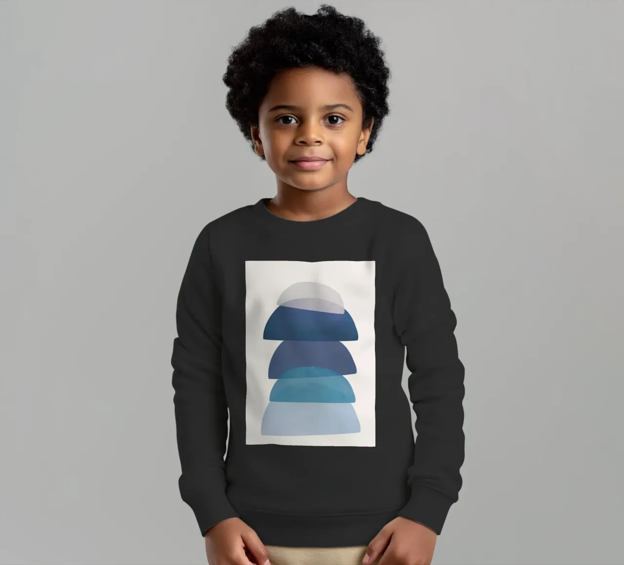 Blue Stack 01 felpa bambino da cityart