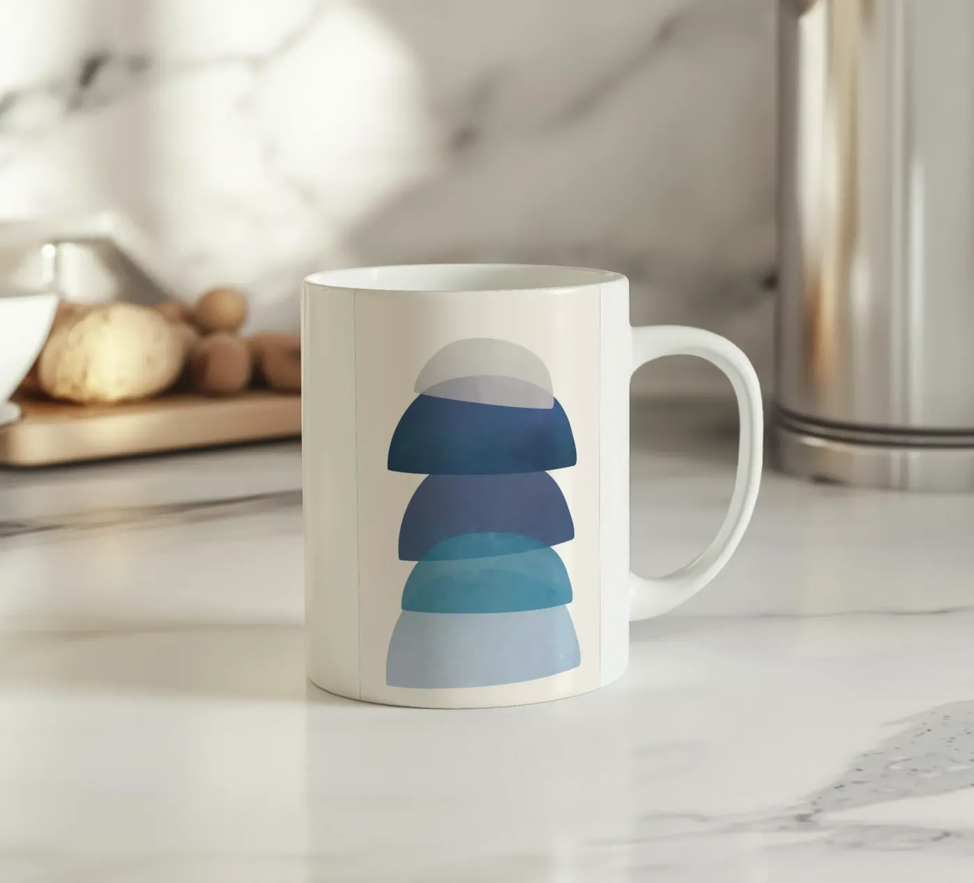 Blue Stack 01 mug en céramique de cityart