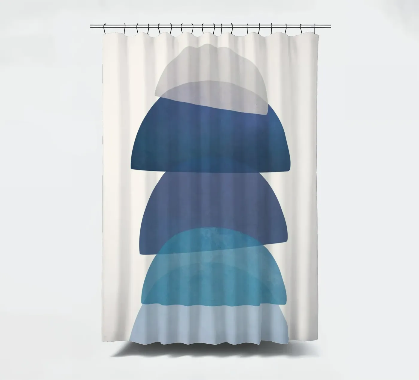 Blue Stack 01 Duschvorhang von cityart