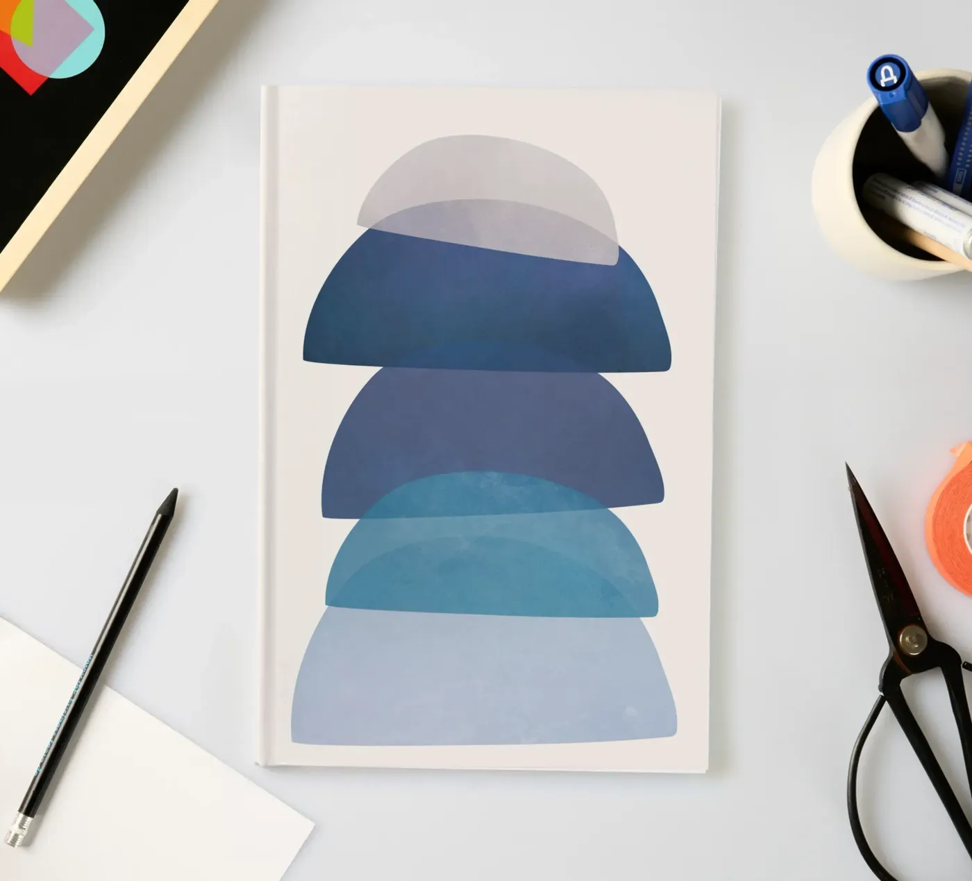 Blue Stack 01 notebook by cityart