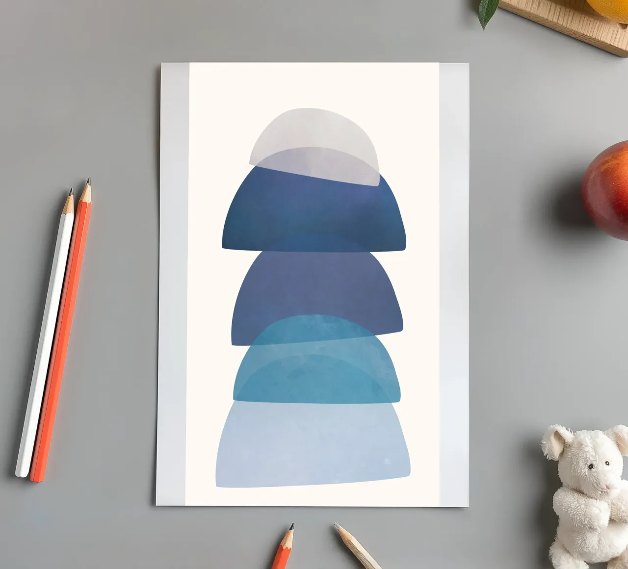 Blue Stack 01 sticker sheet by cityart