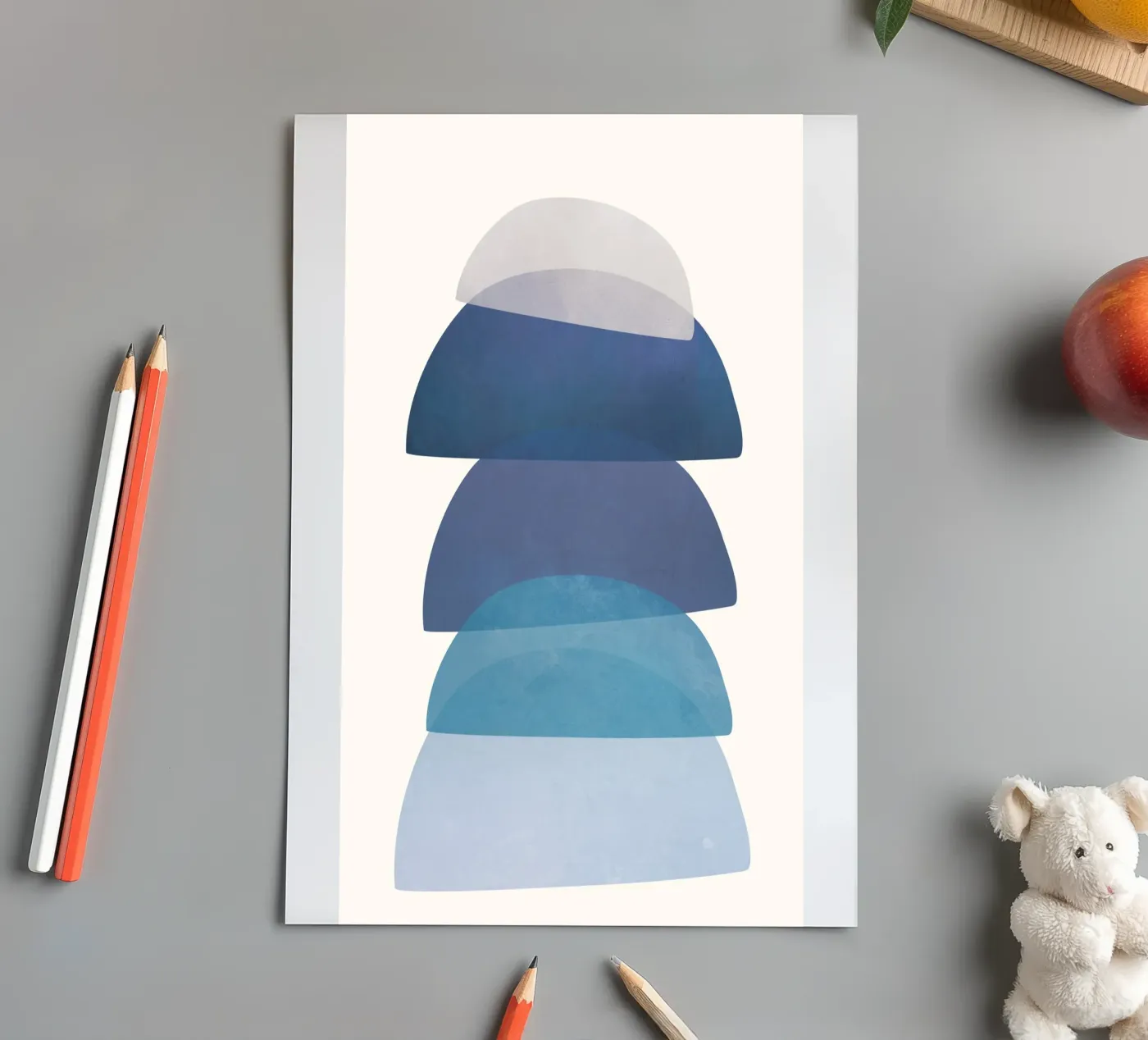 Blue Stack 01 stickervel van cityart