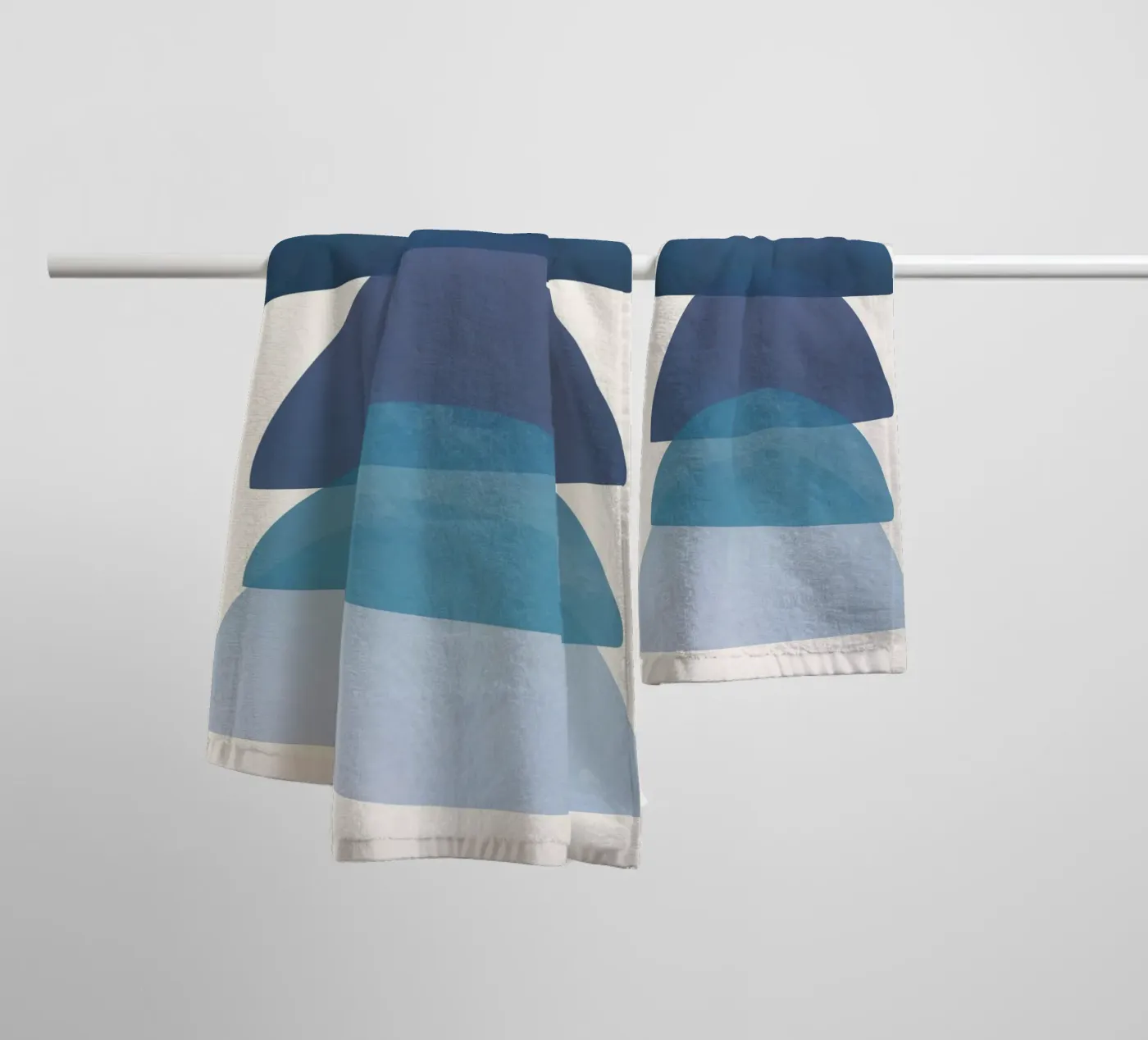 Blue Stack 01 badhanddoek van cityart