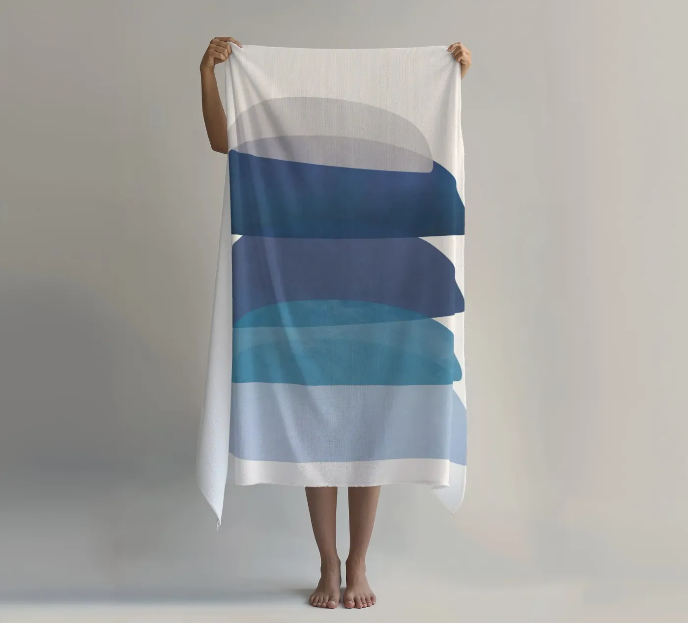 Blue Stack 01 strandhanddoek van cityart