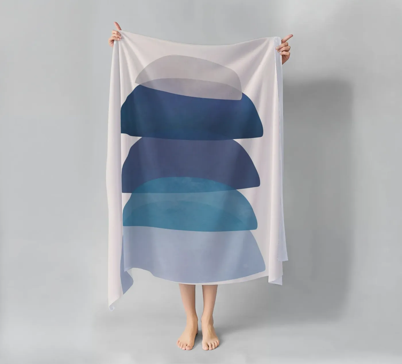 Blue Stack 01 strandhanddoek van cityart