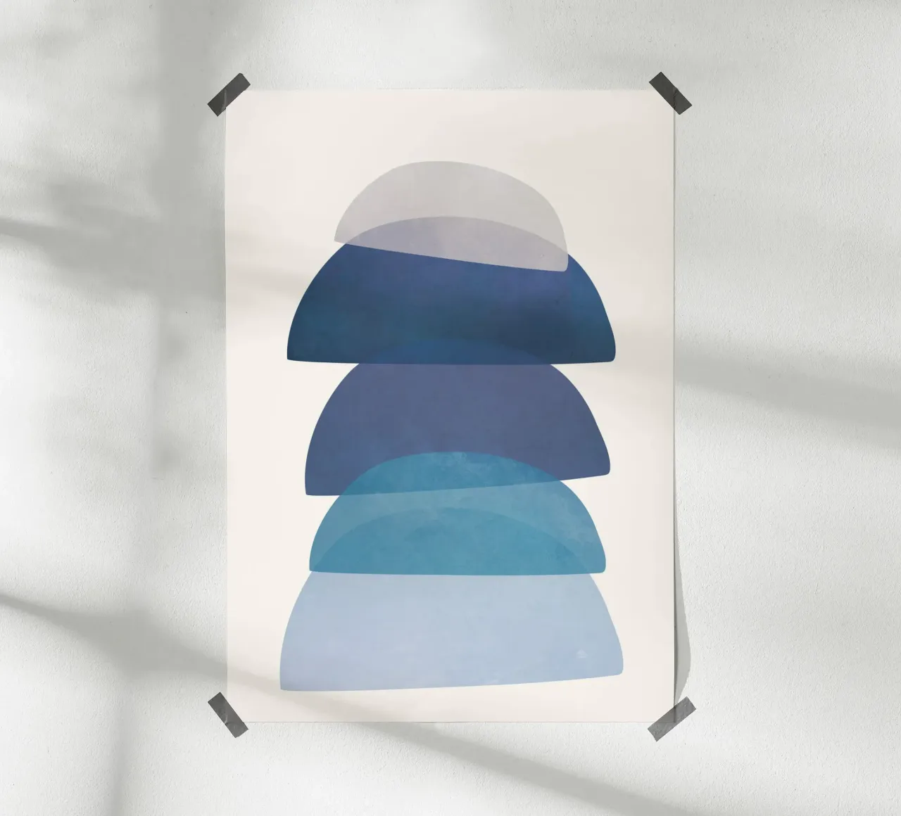 Blue Stack 01 poster by cityart