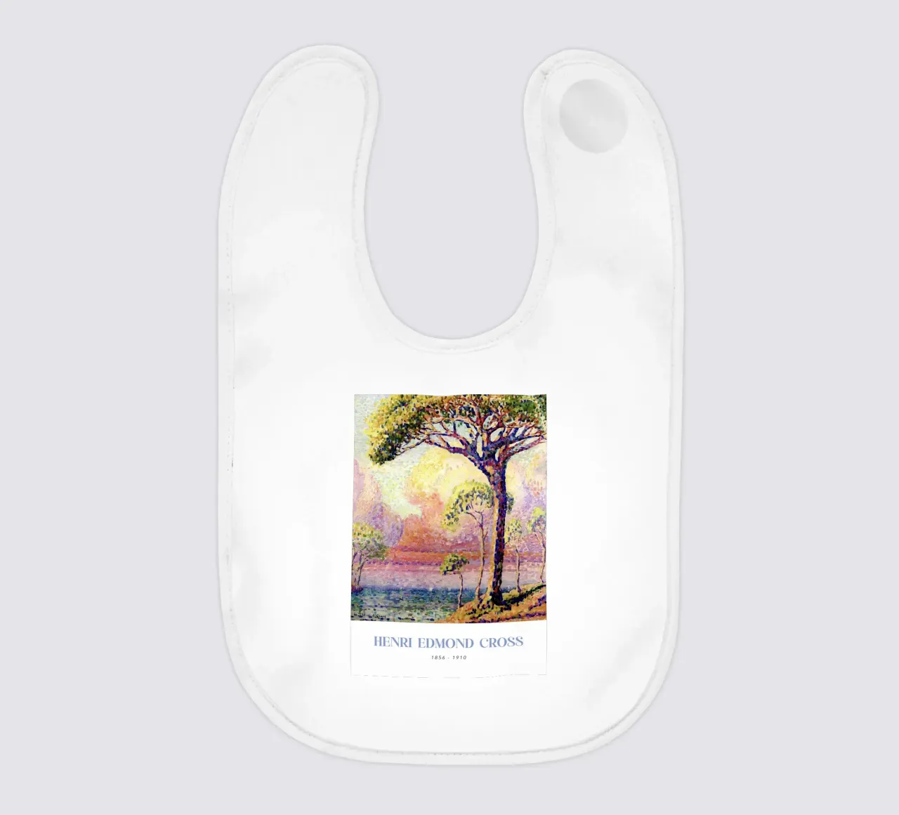Henri-Edmond Kreuz Pointillist Tannenbaum Kunst Babylätzchen von NorwesClub