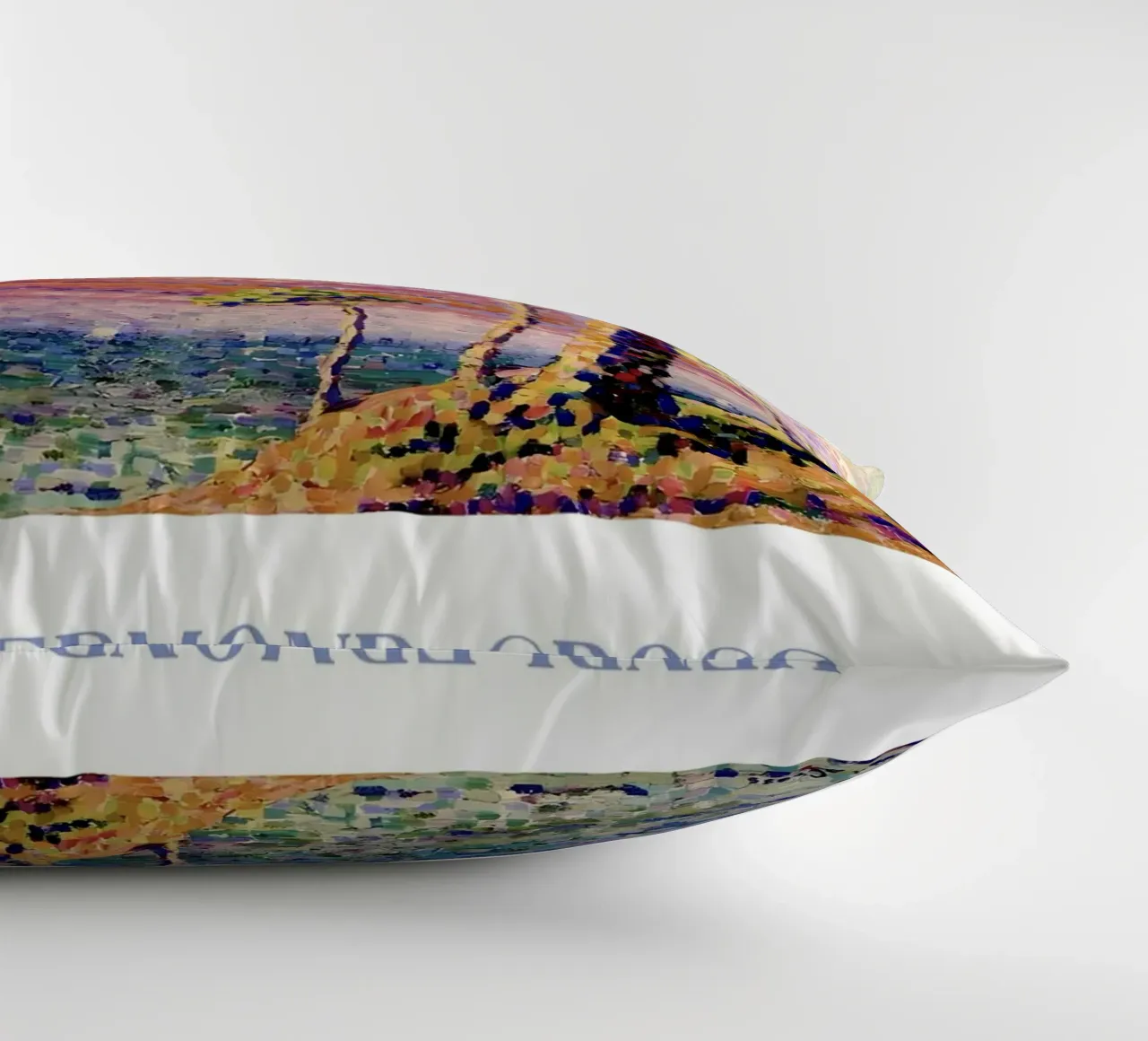 Henri-Edmond Cross Pointillist Pine Tree Art decorative cushion by NorwesClub