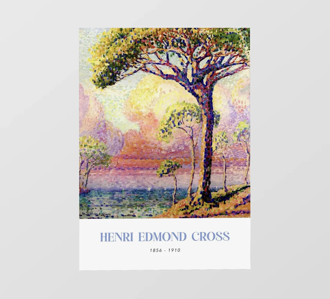 Henri-Edmond Cross Pointillist Dennenboom Kunst pvc-zeil van NorwesClub