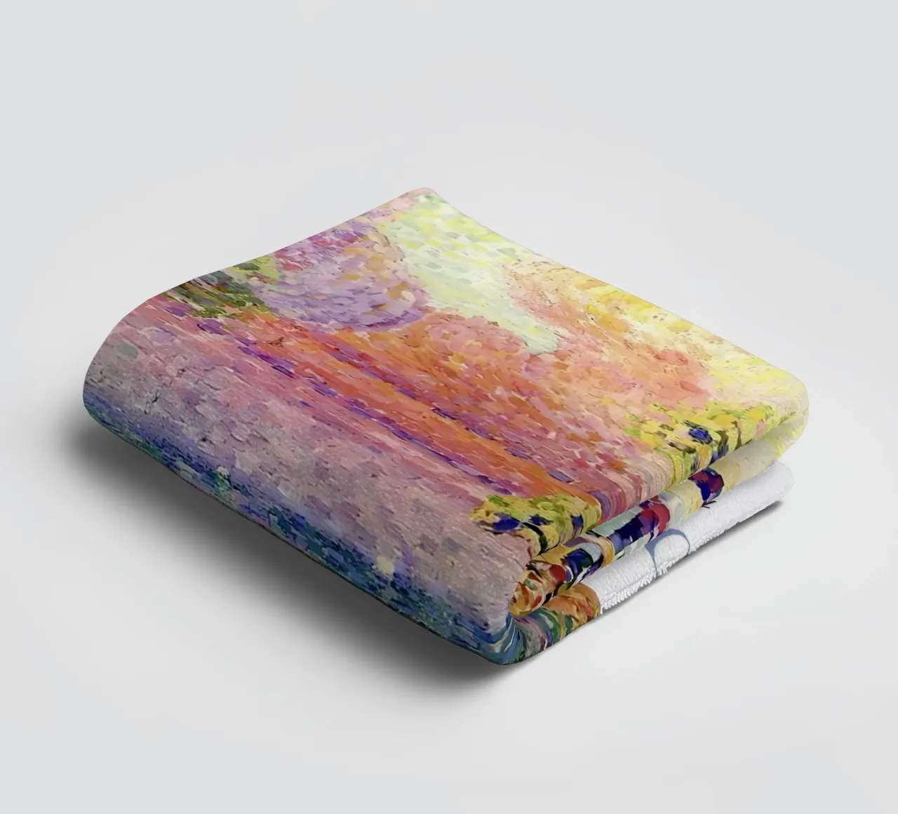 Henri-Edmond Cross Pointillist Pine Tree Art towel by NorwesClub
