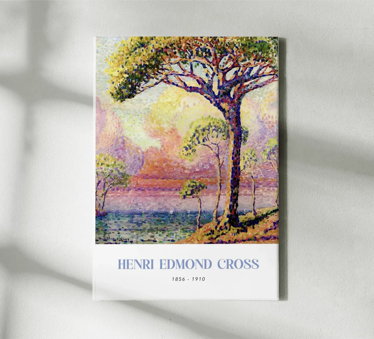 Henri-Edmond Cross Pointillist Pine Tree Art canvas by NorwesClub
