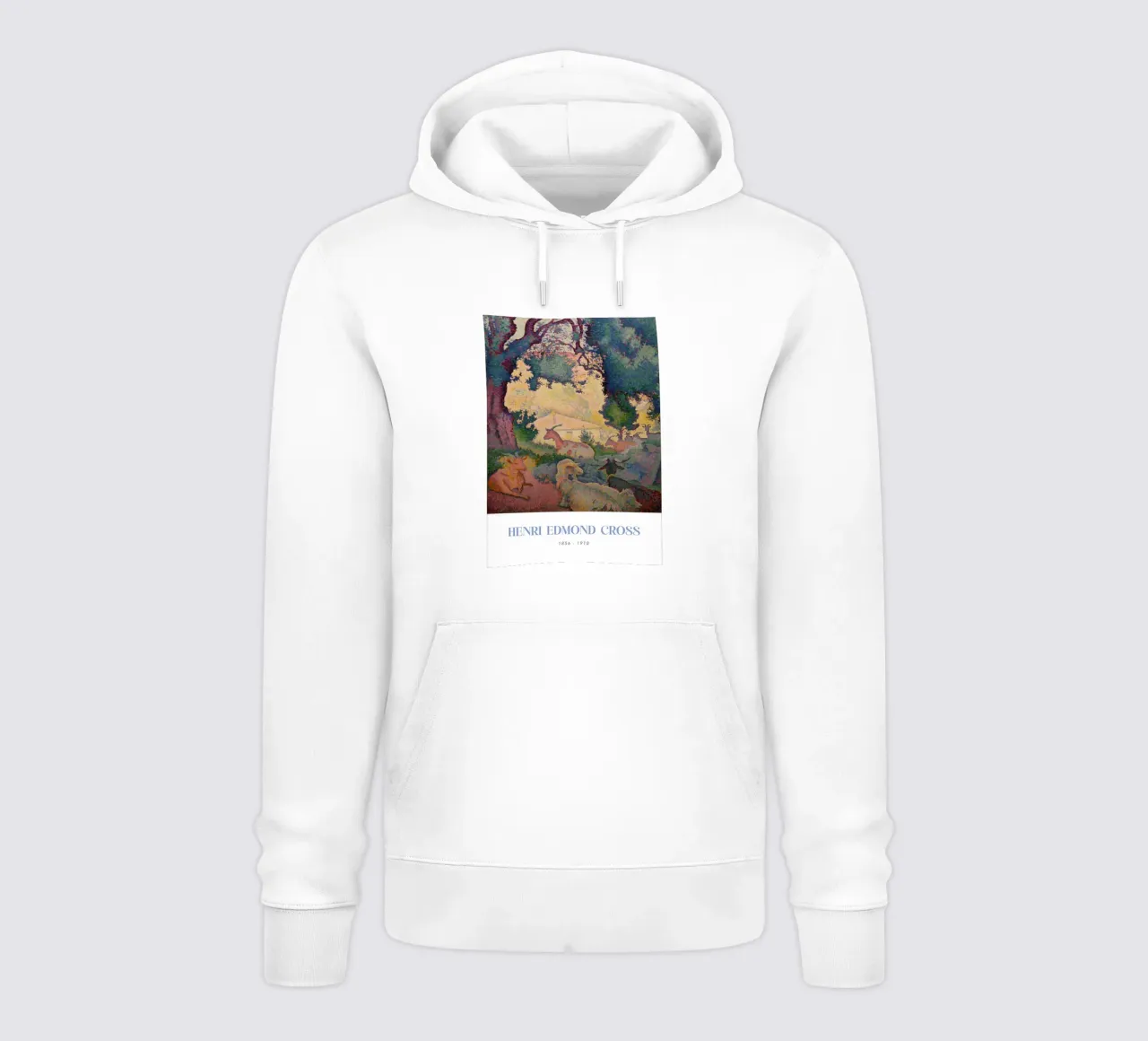 Henri-Edmond Cross Pointillist Landscape Goats hoodie by NorwesClub
