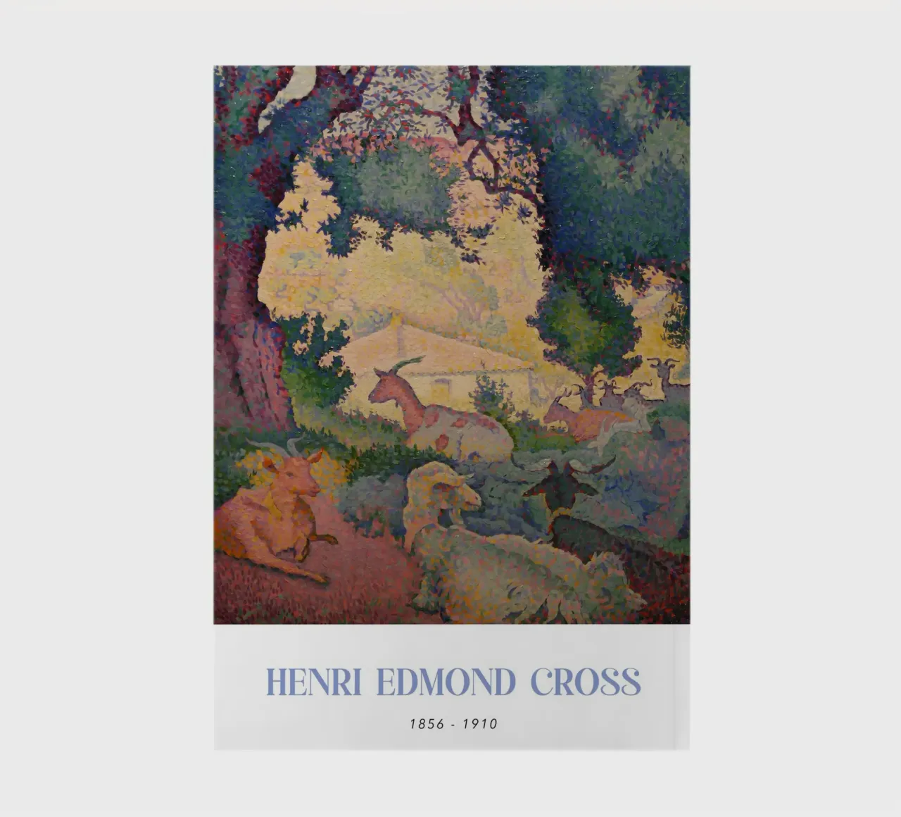 Henri-Edmond Cross Pointillist Landscape Goats notebook by NorwesClub
