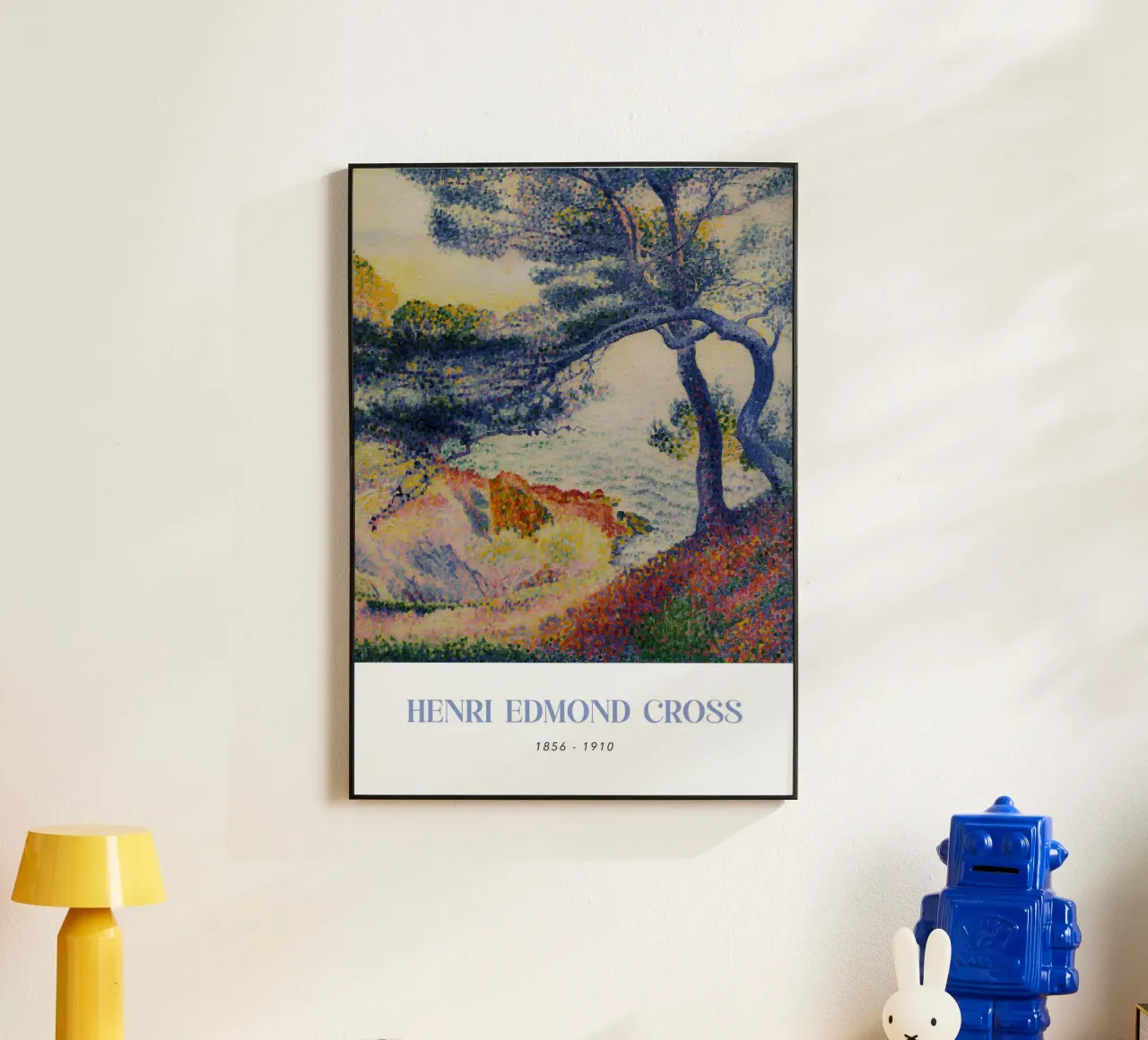 Henri-Edmond Cross Pointillist Coastal Landscape alu-dibond by NorwesClub