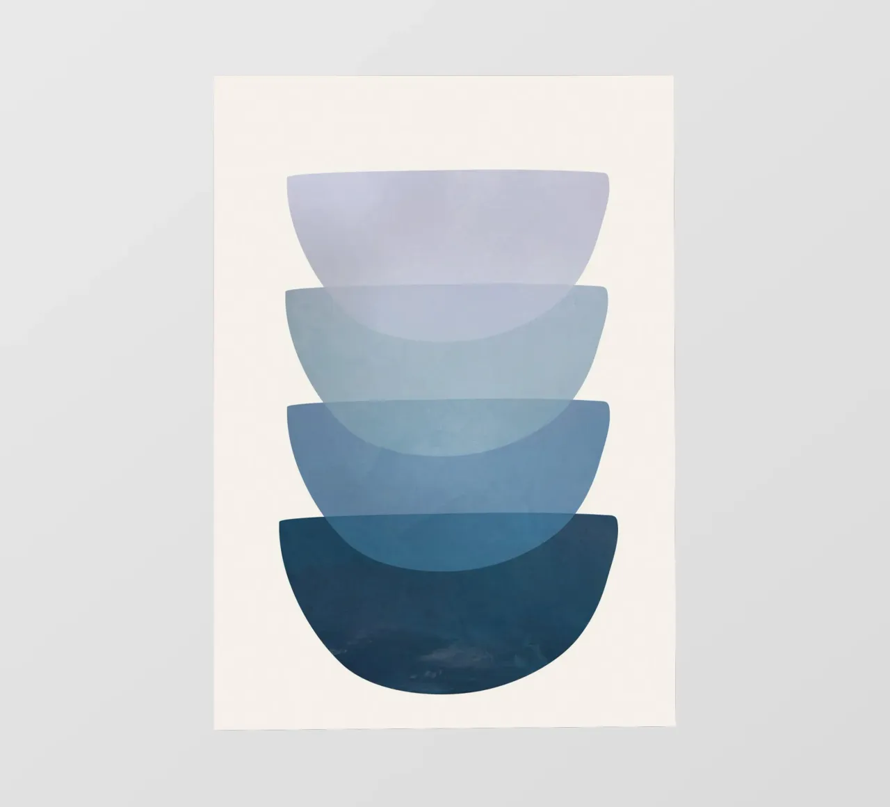 Blue Stack 02 fotobehang van cityart