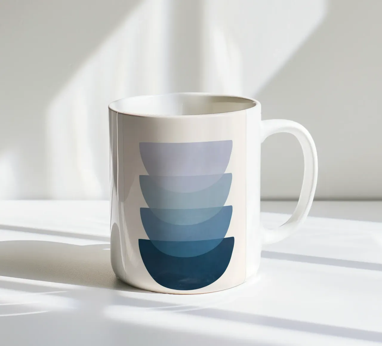 Blue Stack 02 tazza in ceramica da cityart