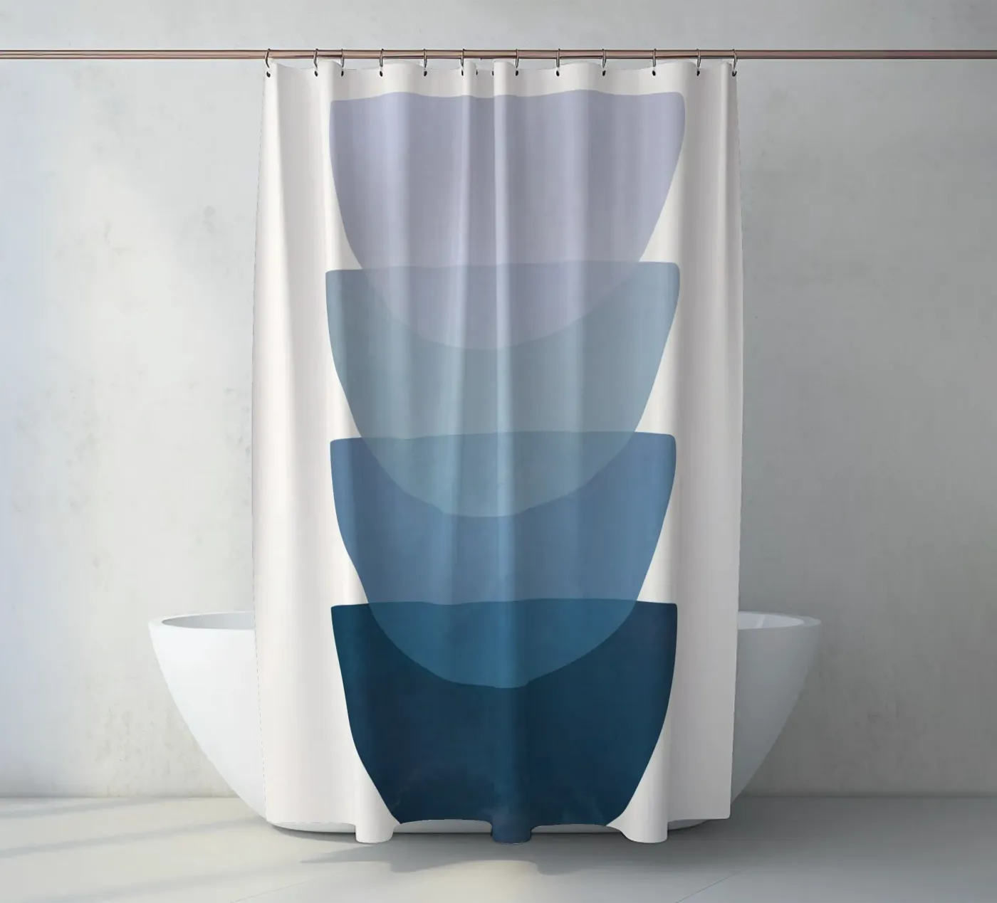 Blue Stack 02 Duschvorhang von cityart