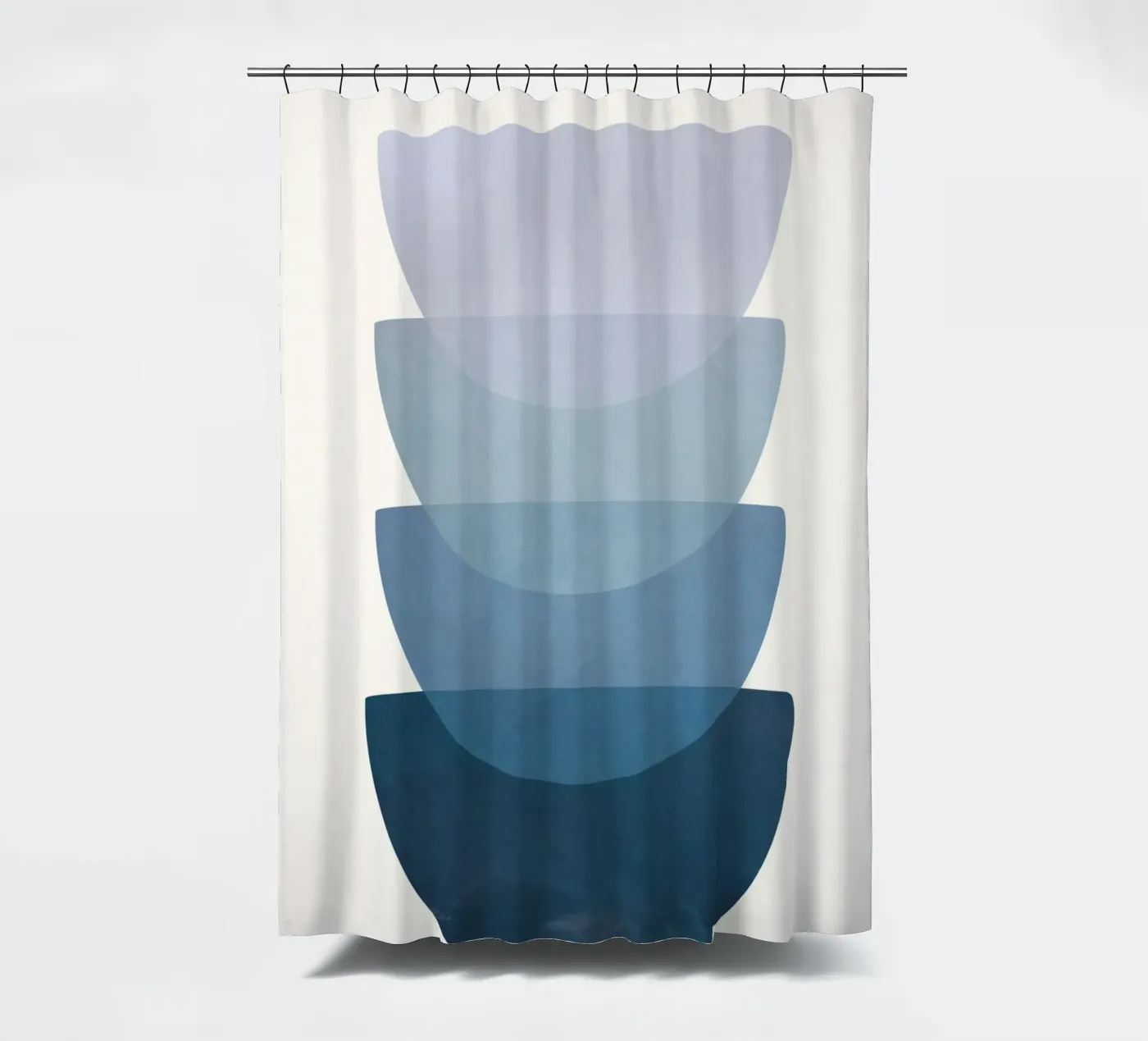 Blue Stack 02 Duschvorhang von cityart