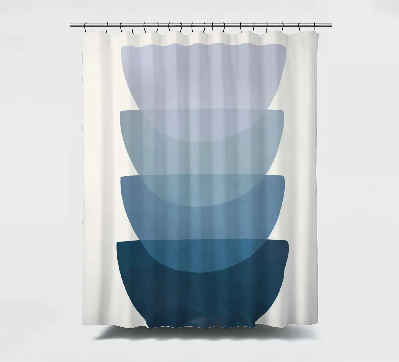 Blue Stack 02 Duschvorhang von cityart
