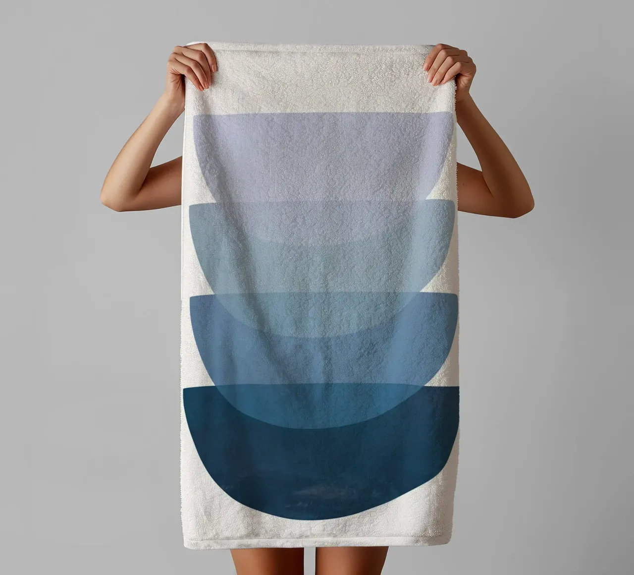 Blue Stack 02 badhanddoek van cityart