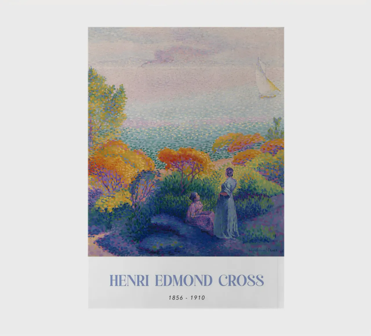 Henri-Edmond Cross Pointillist Figures Shore Art notebook by NorwesClub