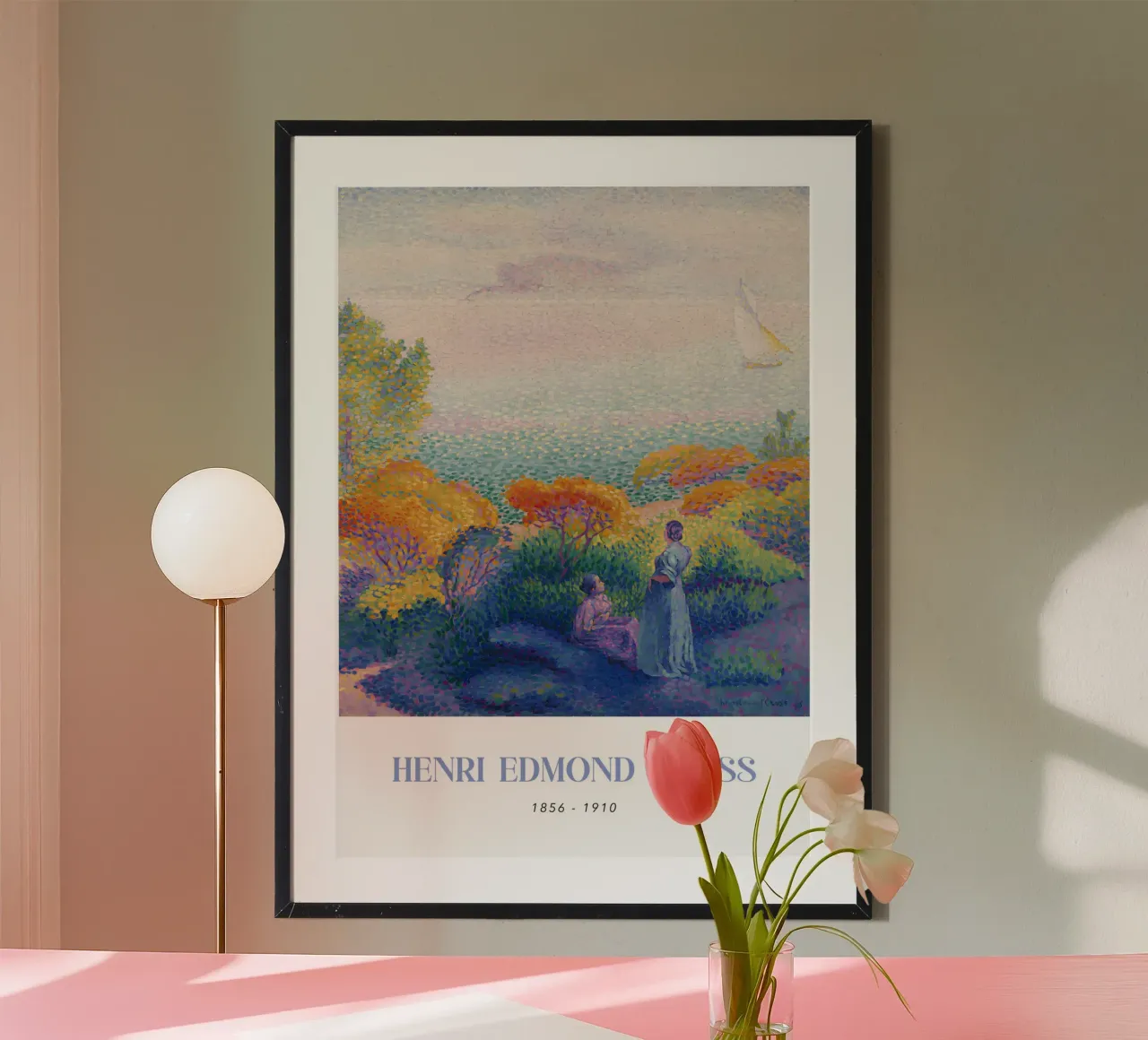 Henri-Edmond Cross Pointillist Figures Shore Art hahnemühle by NorwesClub
