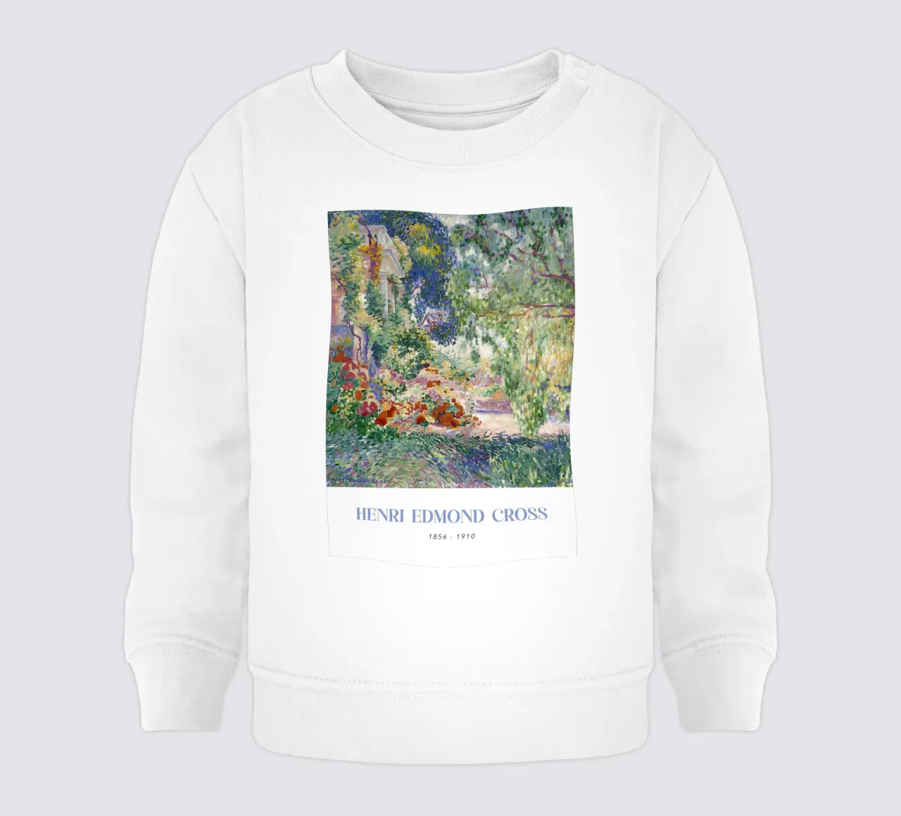 Henri-Edmond Cross Pointillist Giardino Paesaggio felpa neonato da NorwesClub