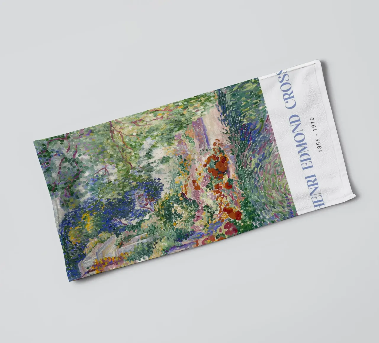 Henri-Edmond Cross Pointillist Giardino Paesaggio asciugamano da bagno da NorwesClub