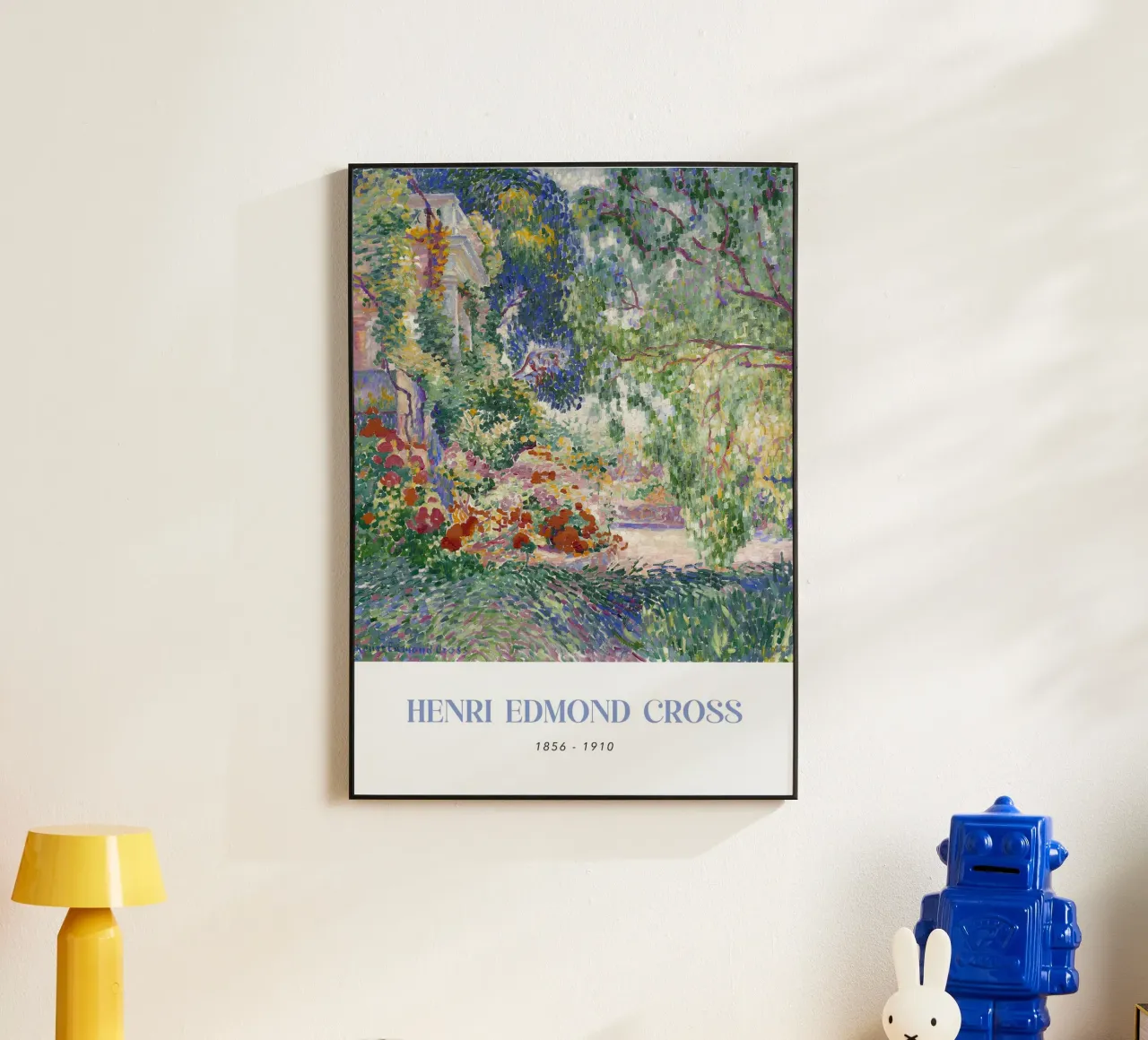 Henri-Edmond Cross Pointillist Giardino Paesaggio alluminio dibond da NorwesClub