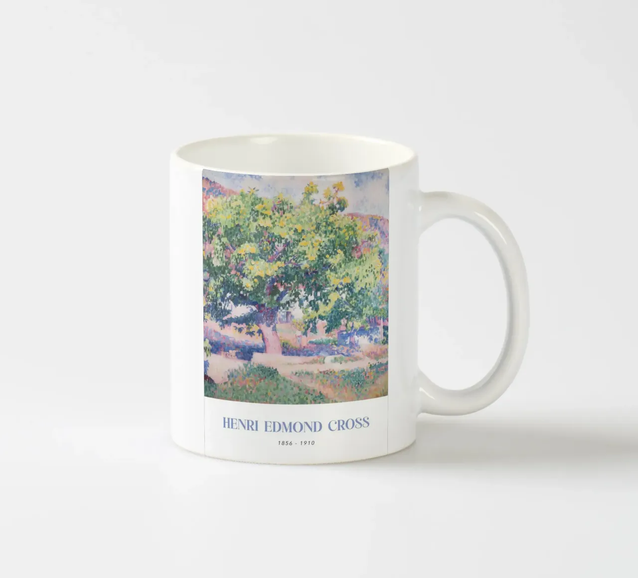 Henri-Edmond Cross Pointillistisch Boomlandschap keramische mok van NorwesClub