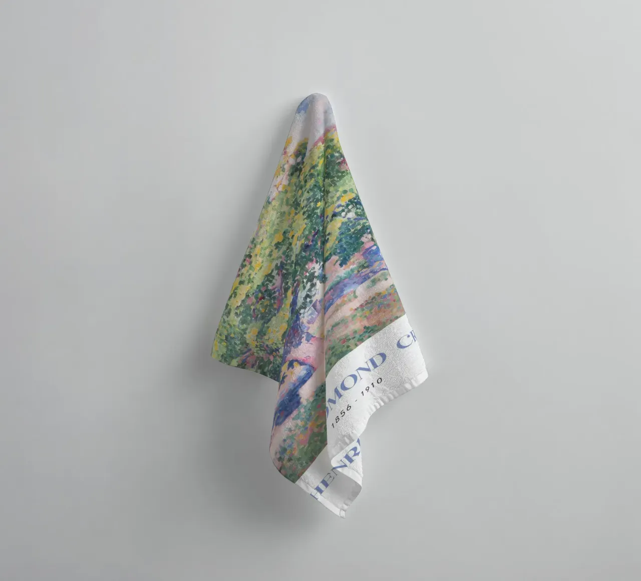 Henri-Edmond Cross Pointillist Tree Landscape towel by NorwesClub