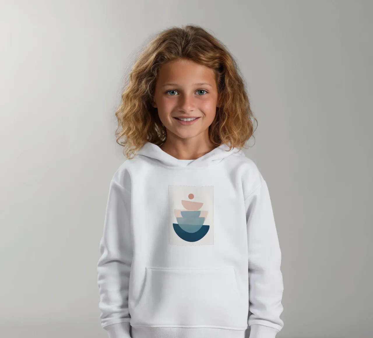 Abstract Minimal Shapes 30 felpa bambino con cappuccio da cityart